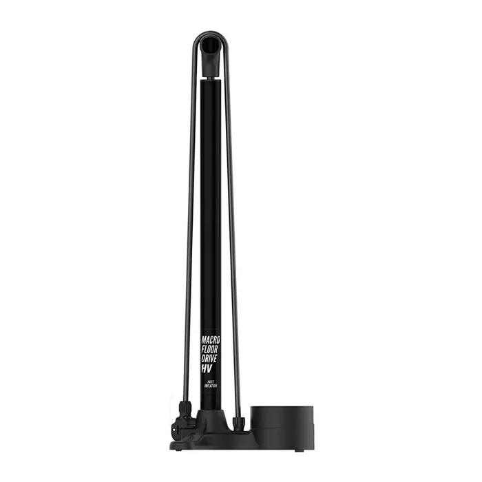 Lezyne Macro Floor Drive HV Floor Pump – Heavy-Duty Steel Barrel, Dual Valve, Oversized Gauge, High-Strength Hose & Ergonomic Handle