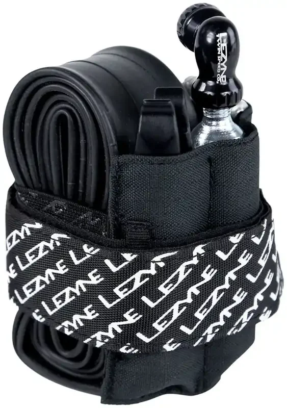 Lezyne Sendit Caddy Tool Wrap Black Holds CO2 Tube Small Tool Tire Levers