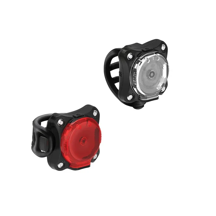 Lezyne Zecto Drive 250+/Zecto Drive 200+ Headlight/Taillight Set – Black