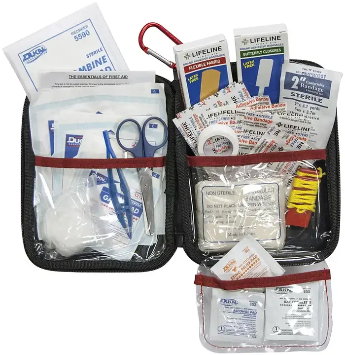 Lifeline Hard Shell First Aid Kits – Compact, Durable Emergency Medical Supplies with Carabiner, Multiple Sizes & Comprehensive Safety Features