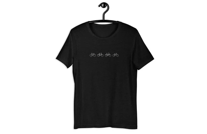 Lined Up – Mens Black Heather T-Shirt