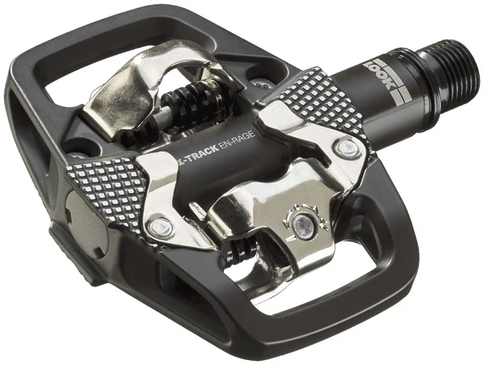 LOOK X-TRACK EN-RAGE Pedals – Dual Sided Clipless Platform Chromoly 9/16″ BLK