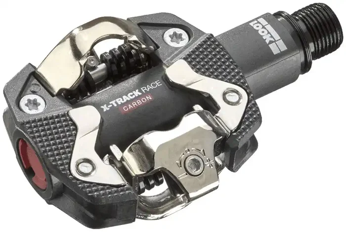 LOOK X-TRACK RACE CARBON Dual Sided Clipless MTB Pedals 9/16″ Chromoly Axle Blk