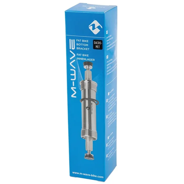 M-Wave Carousel Fat Bike Square Taper BB, British, 100mm, 159.5mm, Silver