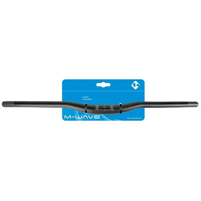 M-Wave HB-T3.1 MTB Handlebar, Diameter 31.8mm, 680mm, Rise 20mm, Black
