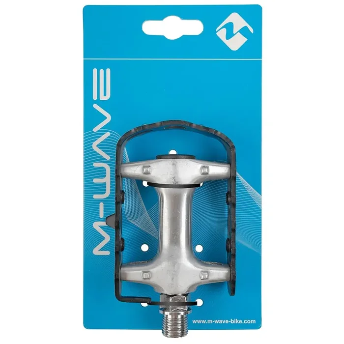 M-Wave Steady-A4 Pedals Body Aluminum, Spindle Cr-Mo, 9/16‘‘, Black, Pair