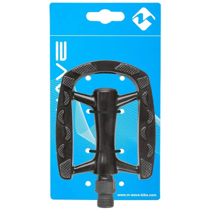 M-Wave Steady-A7 Pedals Body Aluminum, Spindle Boron Steel, 9/16‘‘, Black, Pair