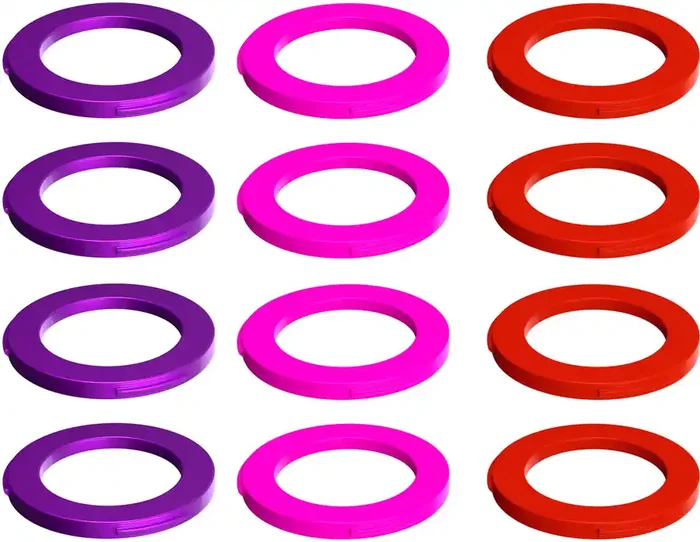 Magura 4-Piston Caliper Colored Cover Kit for 1 Caliper, Purple, Red, Neon Pink
