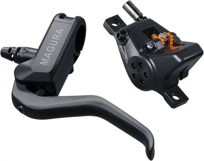 Magura MT A2 Disc Brake and Lever – Front/Left, Post Mount, 2-Piston Caliper, Black
