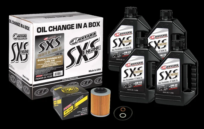 MAXIMA SXS Quick Change Kit 5w40 With Oil Filter Can Am