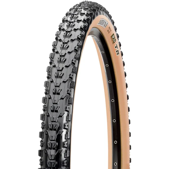 Maxxis Ardent Mountain Bike Tire – 27.5 x 2.25, Tubeless, Black/Dark Tan, Dual, EXO