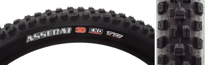 Maxxis Assegai Tire 27.5 x 2.6 Tubeless Folding Black EXO Wide Trail TB00195500