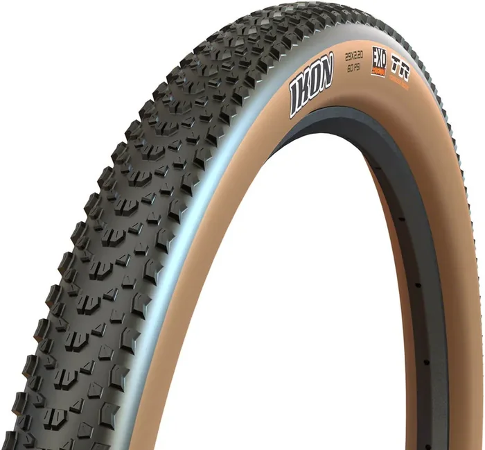 Maxxis Ikon Tire Tubeless Folding Black/Dark Tan Dual EXO Casing 29 x 2.20 TB00332900