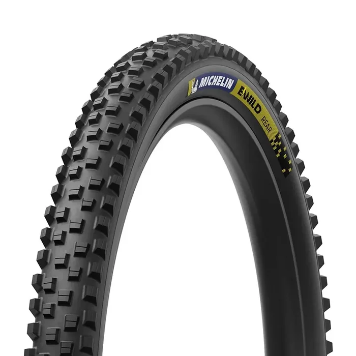 Michelin E-WILD RACING LINE Rear, Mountain Tire, 29″x2.60, Folding, Tubeless Ready, MAGI-X, Black 53940
