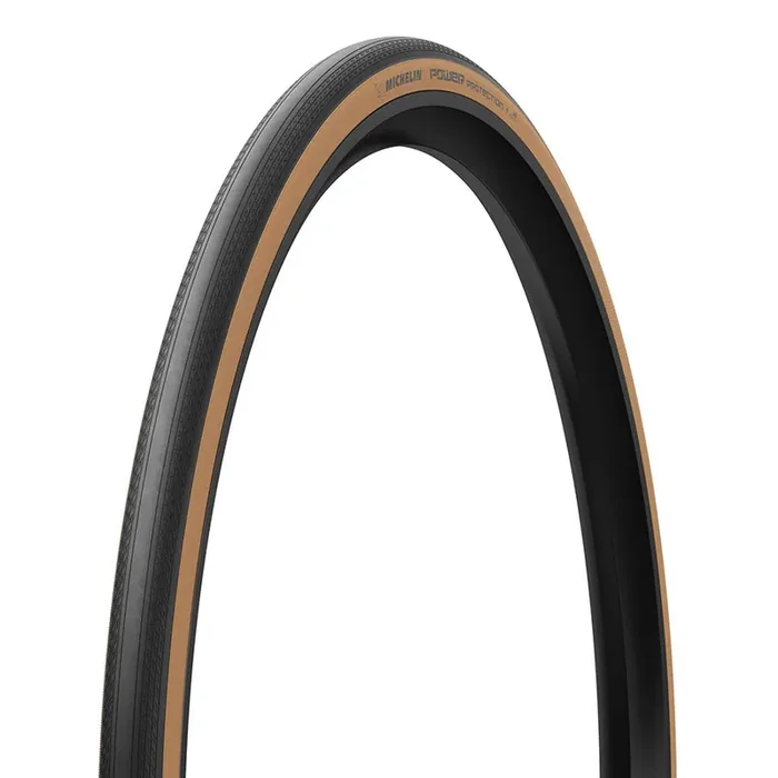 Michelin POWER PROTECTION Road Tire, 700x32C, Folding, Tubeless Ready, MAGI-X, 3×120, Tanwall 07394