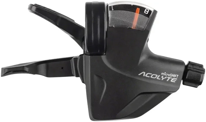 microSHIFT Acolyte Quick Trigger Pro Right Shifter 1×8 Speed Gear Indicator