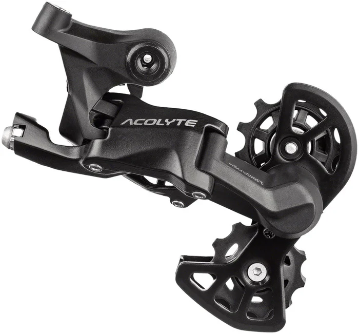 microSHIFT Acolyte Super Short Rear Derailleur – 8 Speed Super Short Cage BLK