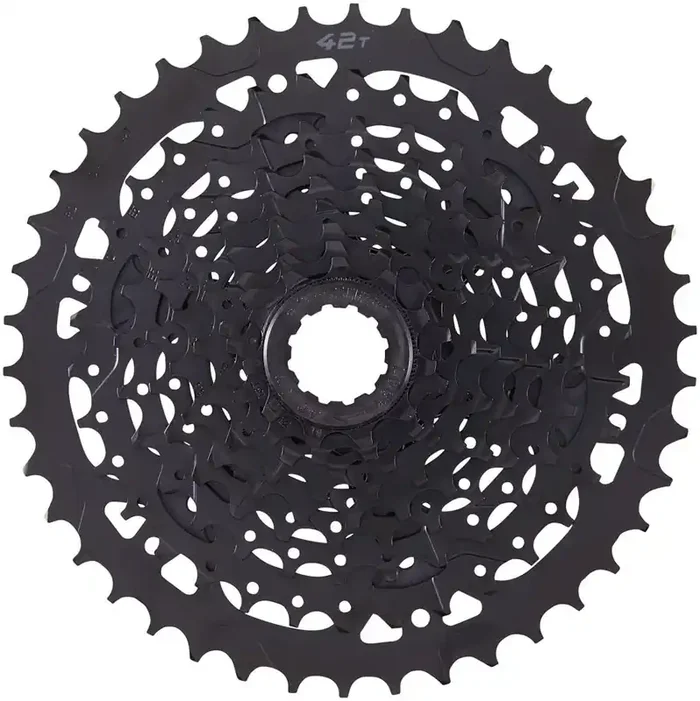 microSHIFT ADVENT Cassette – 9 Speed, 11-42t, Black, ED Coated, Alloy Large Cog