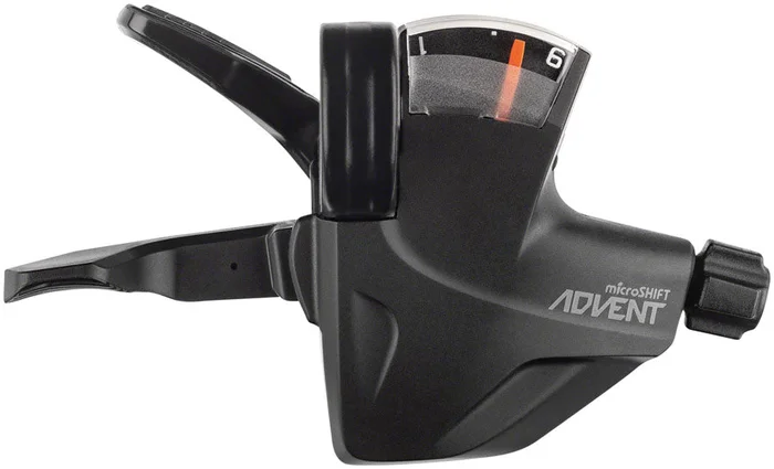 microSHIFT ADVENT Quick Trigger Pro Right Shifter – 1×9 Speed Gear Indicator BLK ADVENT Compatible Only
