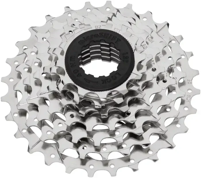 microSHIFT H07 Cassette – 7 Speed, 12-28t, Silver, Nickel Plated