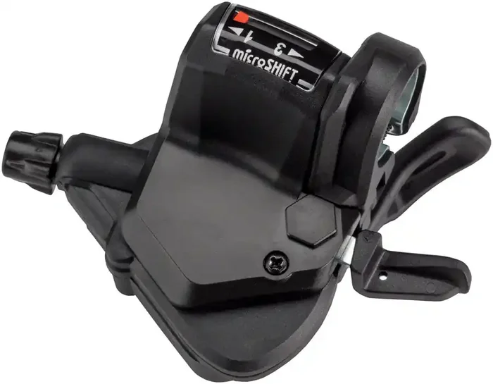 microSHIFT Mezzo Left Thumb-Tap Shifter,Triple,Gear Indicator,Shimano Compatible