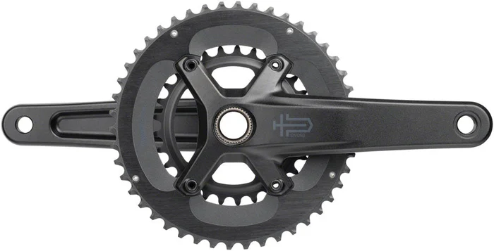 microSHIFT Sword 2x Crankset – 165mm 10-Speed 46/29t 110 Asym BCD 24mm Spindle BLK