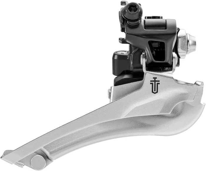 microSHIFT Sword BLK Front Derailleur – 9-Speed Double 46-52t Max Ring Braze-On