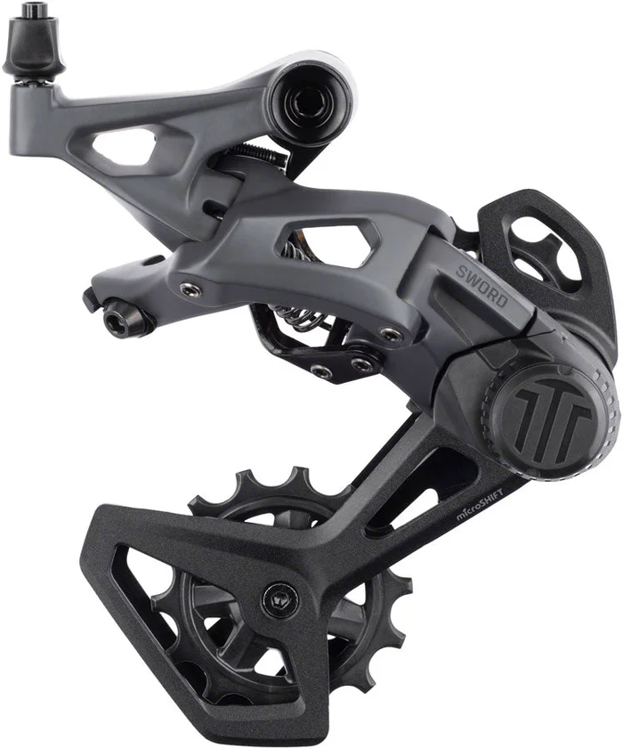 microSHIFT Sword Rear Derailleur – 10-Speed Medium Cage Compatible Sword 1x Gray