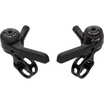 microSHIFT Thumb Shifter Set 9-Speed Double/Triple Shimano Compatible Black