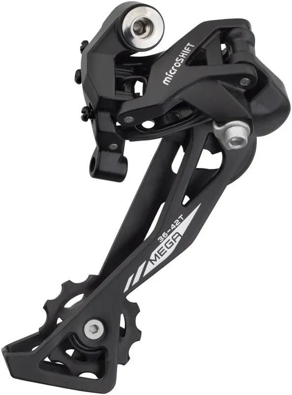 microSHIFT XLE Rear Derailleur – 10 Speed, Long Cage, Black