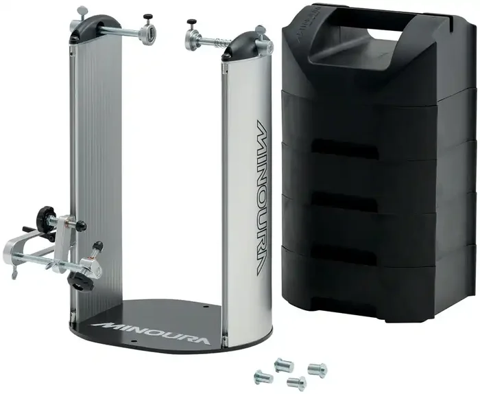 Minoura FT-50W Wheel Truing Stand 12 to 15mm Thru Axle Adaptors