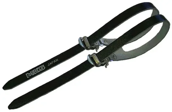 MKS Fit Alpha Spirits Double Toe Straps, Black – Pair