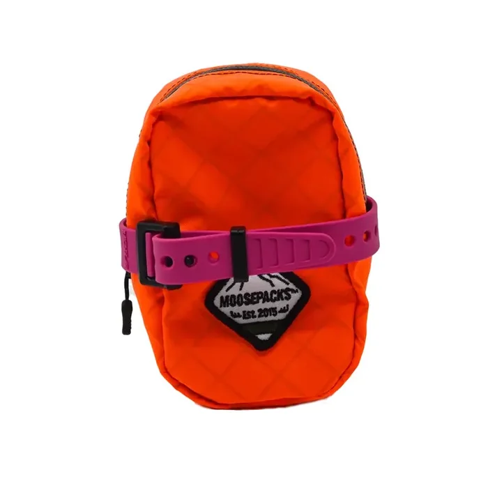 MoosePacks Lightweight Recycled Polyester Seat Bags—Durable, Reflective, Compatible with Dropper Posts, 0.75L Capacity, Versatile Bike Storage Accessories