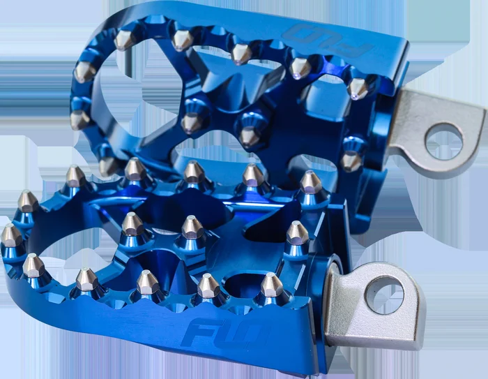 Moto Style Footpeg Set Blue 2″X 3.125″