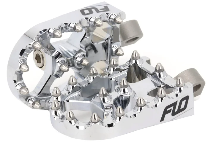 Moto Style Footpeg Set Chrome 2″X3.125″