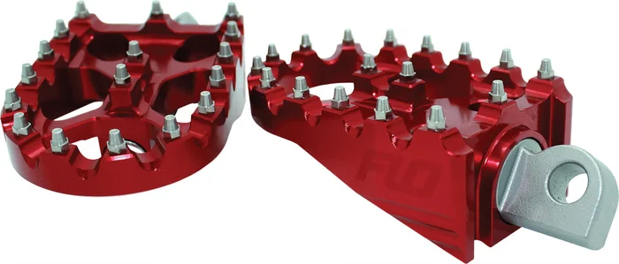 Moto Sytle Footpeg Set Red 2″X3.125″