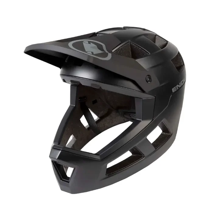 Mountain Bike Helmet Endura SingleTrack Full Face MIPS , M/L, Black