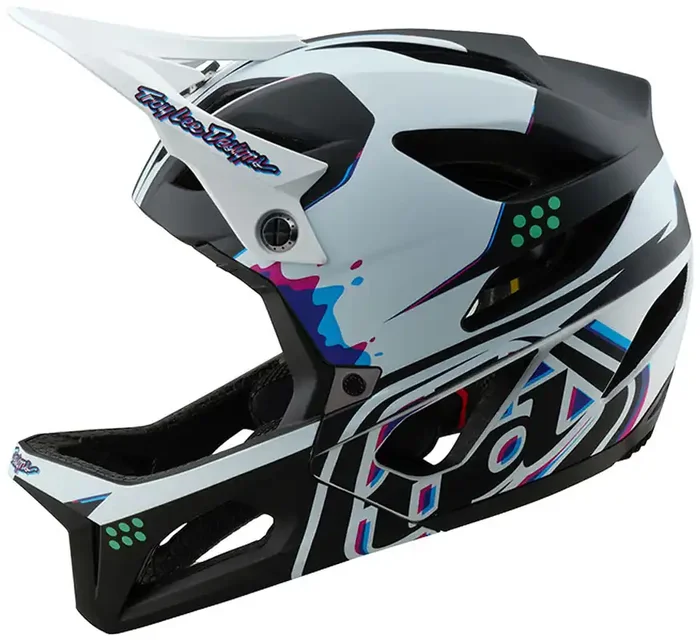 Mountain Bike Helmet Troy Lee Designs Stage – Trooper White, Medium/Large