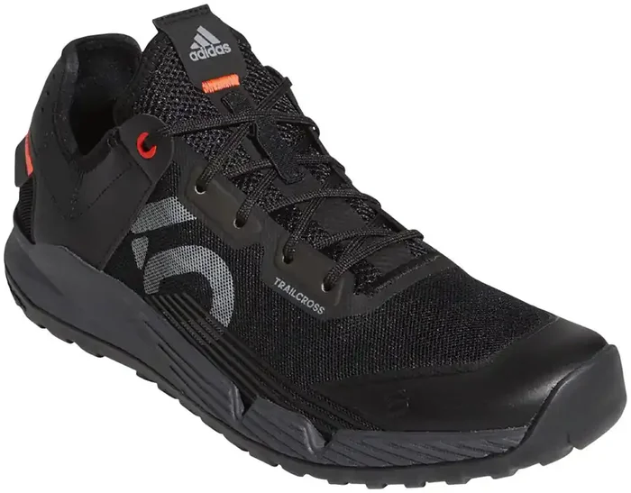 Mountain Bike Shoes Five Ten Trailcross LT Flat – Men‘s, Core Black / Gray Two / Solar Red, 12