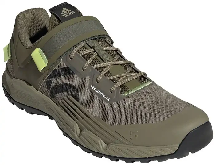 Mountain Bike Shoes Five Ten Trailcross Mountain Clipless – Men‘s, Orbit Green/Carbon/Pulse Lime, 8.5