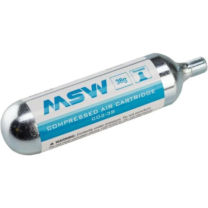MSW Bike Inflator Co2 Cartridge – 38g – Threaded – Single