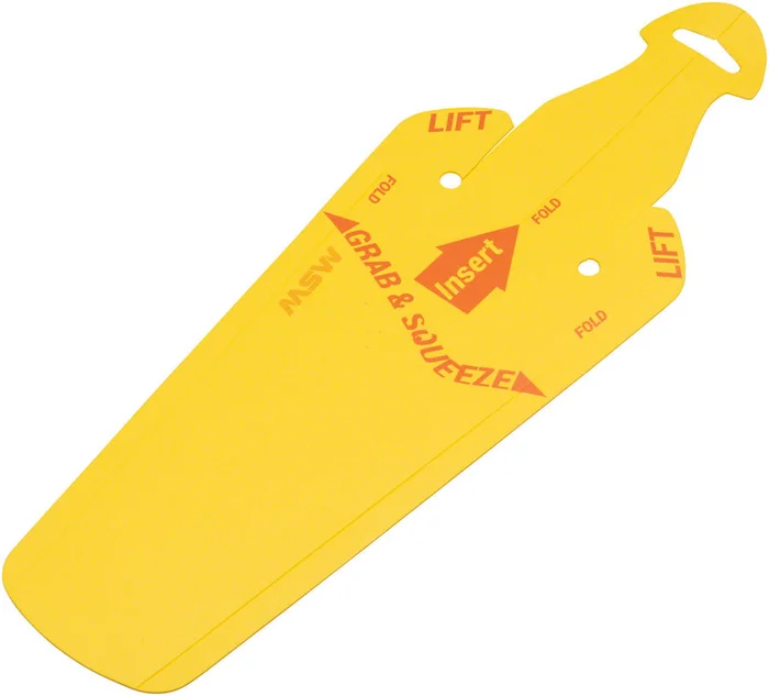 MSW Splashpad Fender – Rear Yellow