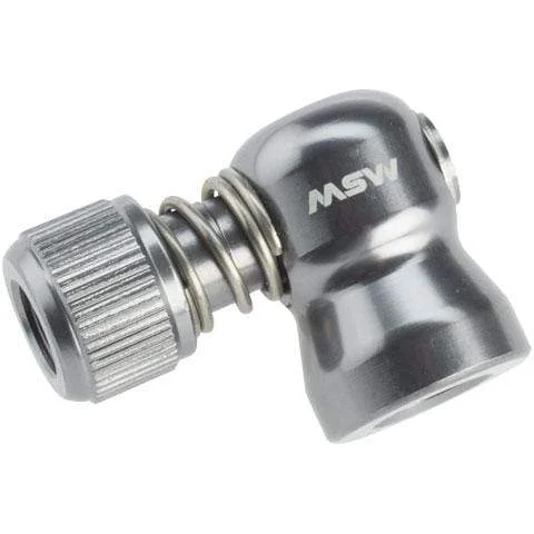 MSW Windstream Push 100 Co2 Bike Inflator Head – Silver