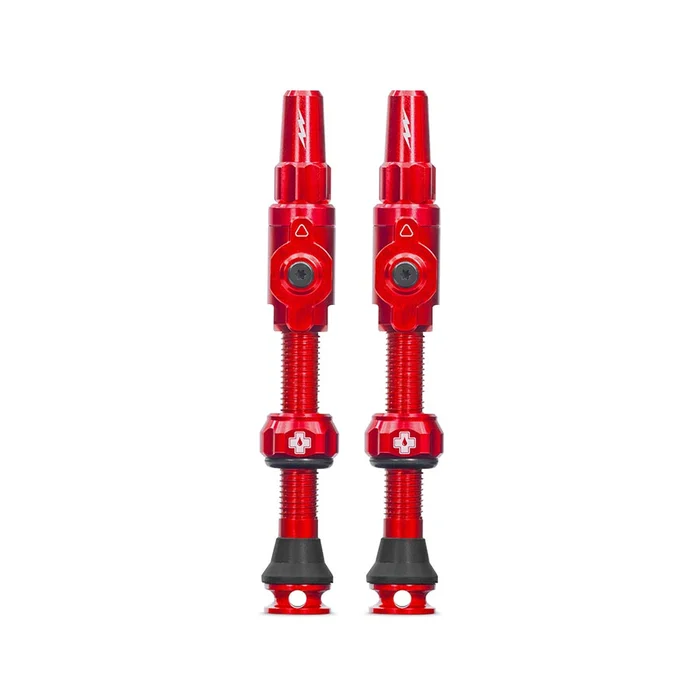 Muc-Off Big Bore Lite Tubeless Valve 75mm Pair – Red