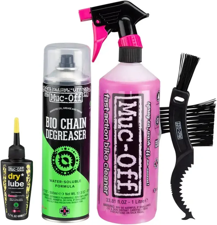 Muc-Off Bike Care Kit Clean and Lube For Drivetrain & Rest Of Bike