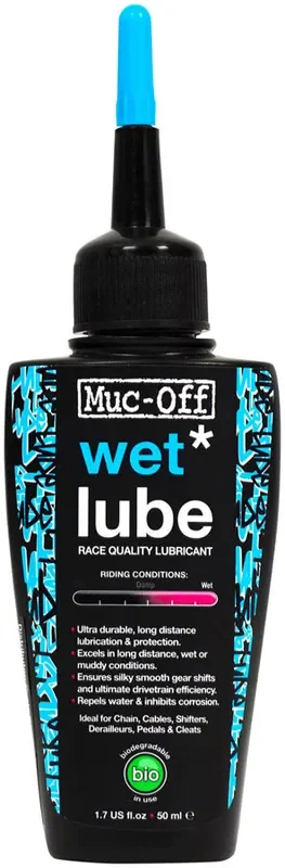 Muc-Off Bio Wet Bike Chain Lube – 50ml Drip Bicycle Drivetrain Lubricant