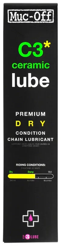 Muc-Off C3 Dry Ceramic Bike Chain Lube – 120ml, Drip