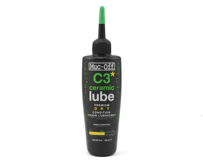 Muc-Off C3 Dry Ceramic Lube (Bottle & UV Flashlight) (120ml)
