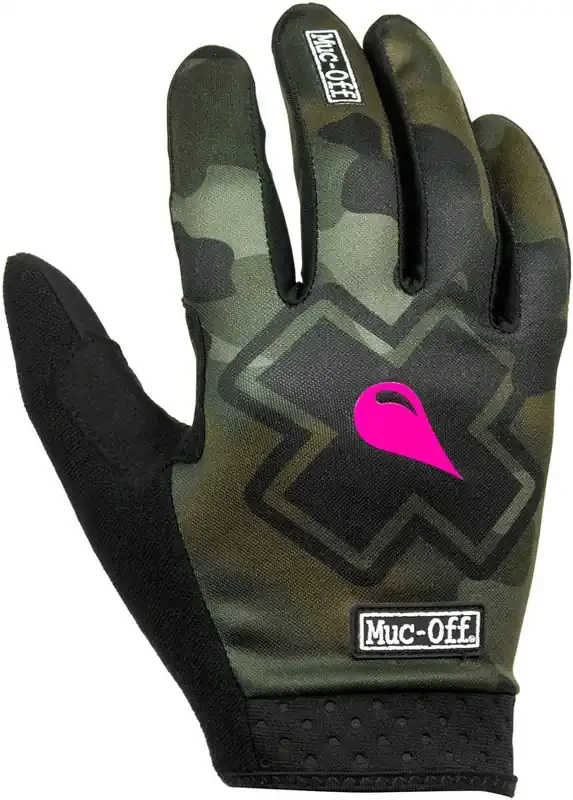 Muc-Off MTB Gloves – Camo, Full-Finger, Large Flexible And Breathable