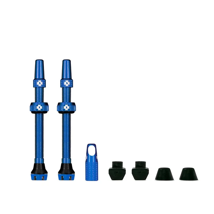 Muc-Off V2 Tubeless Valve Kit – Blue 60mm Pair